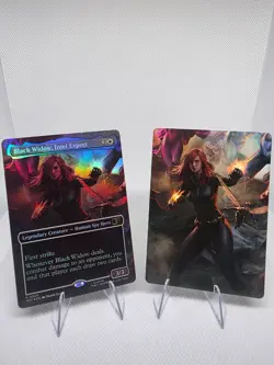 Marvel Super Heroes MTG COMPLETE Art Series! + Marvel Super Heroes HOLO Set Rare - Image 5