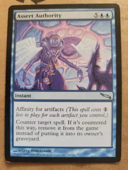 MTG Assert Authority Mirrodin Magic (30/306) Blue English LP BULK DISCOUNT - Image 1