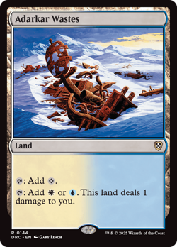 Adarkar Wastes #144 (NM) - MTG - Aetherdrift Commander Magic: The Gathering - Image 1
