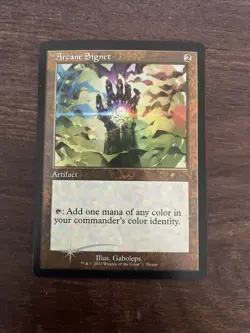 Arcane Signet Retro Frame Foil Magicfest Promo Magic the Gathering ENGLISH - Image 1