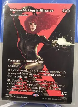 MTG: Marvel Super Heroes ~ Widow-Making Infiltrator BORDERLESS #53 Black Widow - Image 1