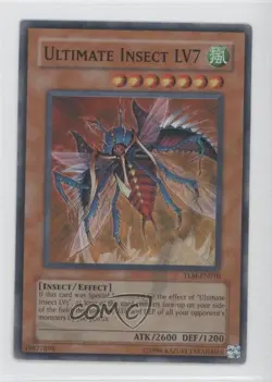 SR - Ultimate Insect LV7 YuGiOh The Lost Millenium #TLM-EN010 2005 READ - Image 1