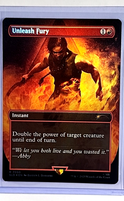 2025 MTG Magic the Gathering SLD Secret Lair Last of Us Foil #7050 Unleash Fury - Image 1