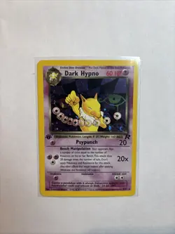 Pokemon Dark Hypno 1st Edition Holo Team Rocket 9/82 Rare Vintage NM - Image 1