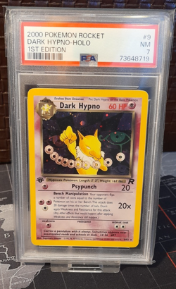 Pokemon Cards - PSA 7 1st Edition Dark Hypno 9/82 Team Rocket Holo Rare NM WOTC - Image 1