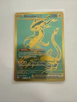 Pokemon TCG - Miraidon ex Hyper Rare SV: Paldean Fates 243/091 NM - Image 1