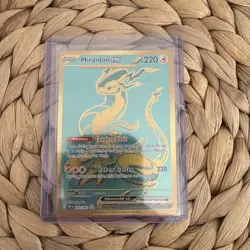 Pokemon TCG Miraidon ex 243/091 Hyper Rare Gold Paldean Fates NM - Image 1