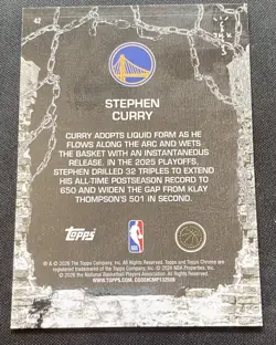 Topps Chrome Cactus Jack 2025/26 Stephen Curry LogoFractor SP - Image 2
