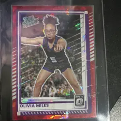 2025-26 Panini Donruss Optic Olivia Miles Rated Prospect Red Prizm #89 NCAA - Image 1