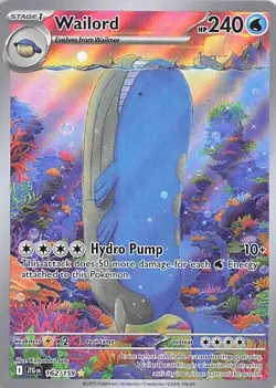 Wailord - Holo Illustration Rare SV09: Journey Together 162/159 NM - Image 1
