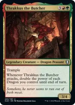 NM - Thrakkus the Butcher [CLB - 295] Commander Legends: Battle for Baldur's ... - Image 1