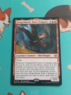 MTG Magic the Gathering - Dragonhawk, Fate's Tempest - Bloomburrow - Image 1
