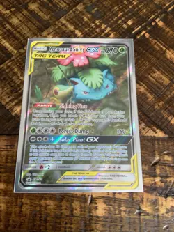 Venasaur & Snivy GX Tag Team SM229 - 2019 Black Star Promo Pokemon Card TCG - Image 1