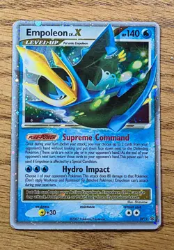 Pokemon cards Empoleon LV.X HOLO Promo DP11, 2007, MP. - Image 1