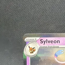 One (1) Pokemon Day 2025 Stamped Sylveon 040/131 Holo Foil Exclusive Promo Card - Image 3