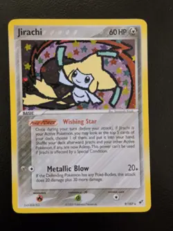Pokemon TCG Jirachi Holo Rare Card 9/107 2005 EX Deoxys NM - Image 1