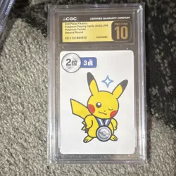 Pokemon TCG Japanese Graded 3 Card Lot Taruka Pikachu 1st/2nd/3rd 2025 - Image 4