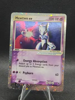 Pokemon Mewtwo EX Holo Ultra Rare Ruby and Sapphire Card 101/109 - Image 1