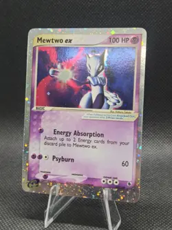 Pokemon Mewtwo EX Holo Ultra Rare Ruby and Sapphire Card 101/109 - Image 3