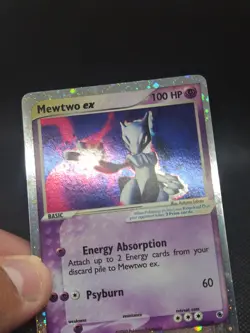 Pokemon Mewtwo EX Holo Ultra Rare Ruby and Sapphire Card 101/109 - Image 4