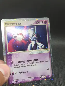 Pokemon Mewtwo EX Holo Ultra Rare Ruby and Sapphire Card 101/109 - Image 5