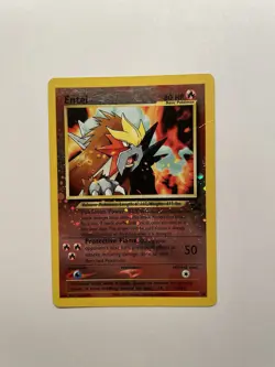 Pokemon TCG Entei Black Star Promo Holo Card 34 (MP) - Image 1
