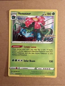 Venusaur 3/78 Pokemon GO Holo Rare Pokemon Card Pokemon TCG 003/078 NM/LP - Image 1