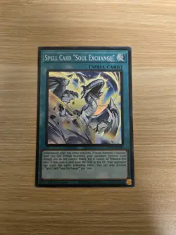 1X NM Spell Card Soul Exchange - INFO-EN100 - Super Rare 1st Edition - Image 2