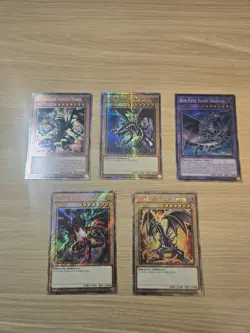 Red-Eyes Black Dragon High Rarity 5 cards set/Quarter Century /Starlight Rare - Image 2