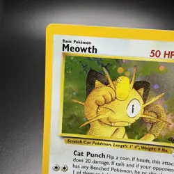 Meowth #10 10/53 Promo Holo Vintage WOTC Pokemon Card LP - Image 3