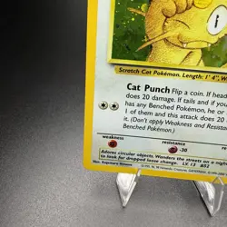 Meowth #10 10/53 Promo Holo Vintage WOTC Pokemon Card LP - Image 5