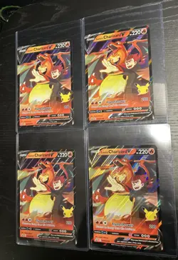 Lot Of (4) Pokemon Jumbo Card Lance’s Charizard V Sword & Shield SWSH133 - Image 1