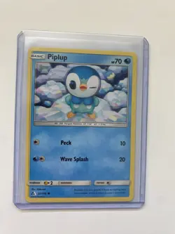 Piplup Ultra Prism 32/156 Off Registration Error/Misprint Pokemon Card Rare! - Image 1