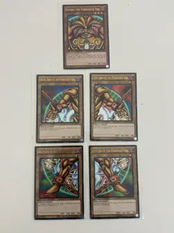 YuGiOh Exodia The Forbidden One YGLD-ENA17 A18 A19 A20 A21 Ultra Rare 5 Card Set - Image 1
