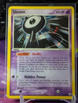 UNOWN (L) L/28 HOLO HOLO RARE UNSEEN FORCES 2005 POKEMON HOLO RARE - Image 3