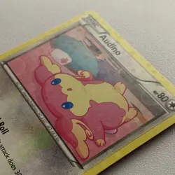 Pokemon TCG Audino RC17/RC25 Legendary Treasures Radiant Holo 80HP MODERATE PLAY - Image 3