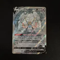 Pokemon Zacian V GG48/GG70 Crown Zenith Galarian Gallery Full Art Holo NM - Image 1