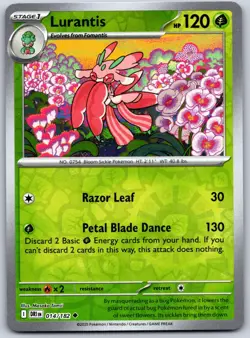 Lurantis 014/182 Uncommon Destined Rivals Pokemon Reverse Holo Near Mint - Image 1