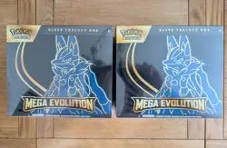 Pokemon TCG Mega Evolution Lucario Elite Trainer Box Sealed ETB X2 - Image 1