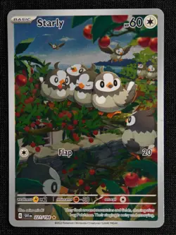Starly - 221/198 - Pokemon Scarlet Violet Base Illustration Rare NM - Image 1