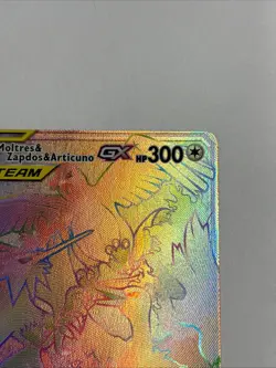 MOLTRES & ZAPDOS & ARTICUNO GX 69/68 #24 RAINBOW HIDDEN FATES POKEMON HOLO NM - Image 3