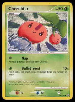 Cherubi 56/100 Common Stormfront Pokemon Near Mint - Image 1