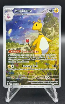 Ampharos 090/086 Holo Illustration Rare Chaos Rising Pokemon Near Mint - Image 1