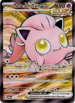 Scream Tail ex 197/167 Ultra Rare Twilight Masquerade Pokemon Holo Near Mint - Image 1