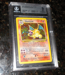 2002 Pokemon Legendary Collection Charizard HOLO Foil Rare 3/110 BGS 9 MINT - Image 2