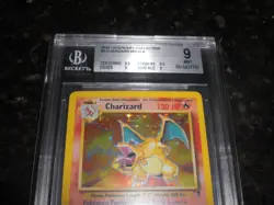 2002 Pokemon Legendary Collection Charizard HOLO Foil Rare 3/110 BGS 9 MINT - Image 4
