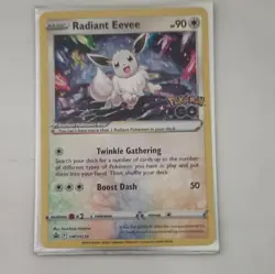 Pokemon TCG Radiant Eevee SWSH230 Holo Radiant Promo Sword & Shield - Image 1