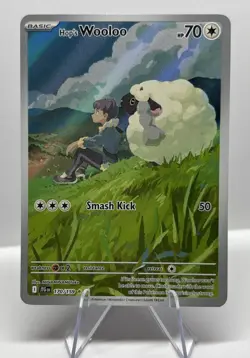 Hop's Wooloo 170/159 Illustration Rare Pokemon Journey Together Pokemon Holo NM - Image 1