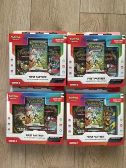 Lot of 4 Pokemon TCG First Partner Illustration Collection series 2 Brand New - Image 1