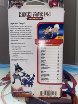 Pokemon Lycanroc Twilight Theme Deck Sun And Moon Burning Shadows Rock Steady - Image 2